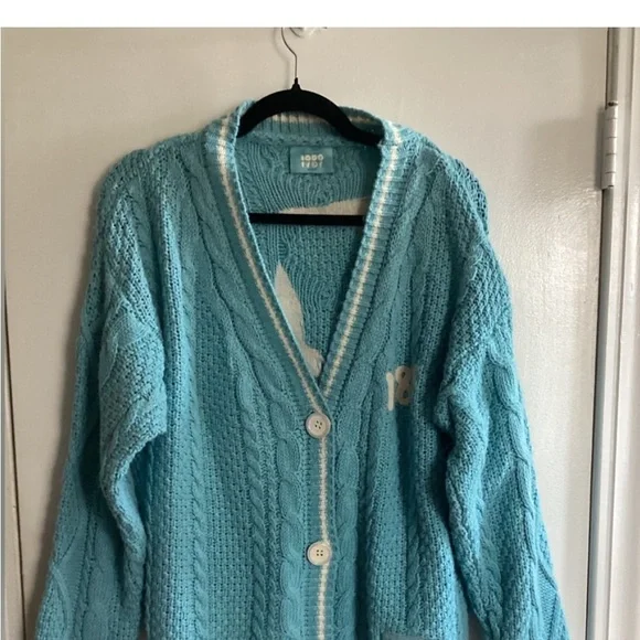 Taylor Swift 1989 TV Cardigan Sweater M/L Blue - Picture 5 of 5